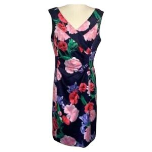 Tahari Sleeveless Floral Dress